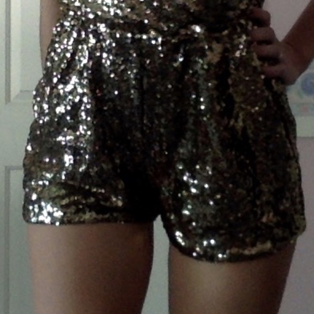 Gold Sequin Romper